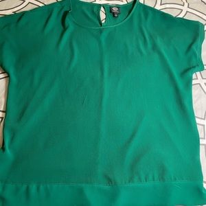 Emerald green Bobeau top